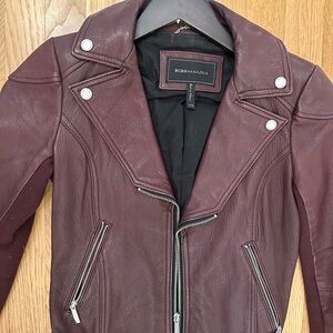 BCBG LEATHER JACKET FOR SALE!